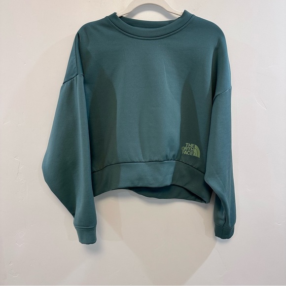 THE NORTH FACE horizon crew neck performance sweatshirt green - Picture 2 of 4